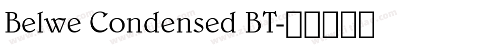 Belwe Condensed BT字体转换